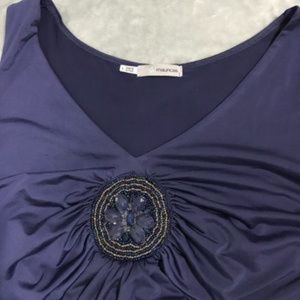 Maurices Navy Vneck 1X